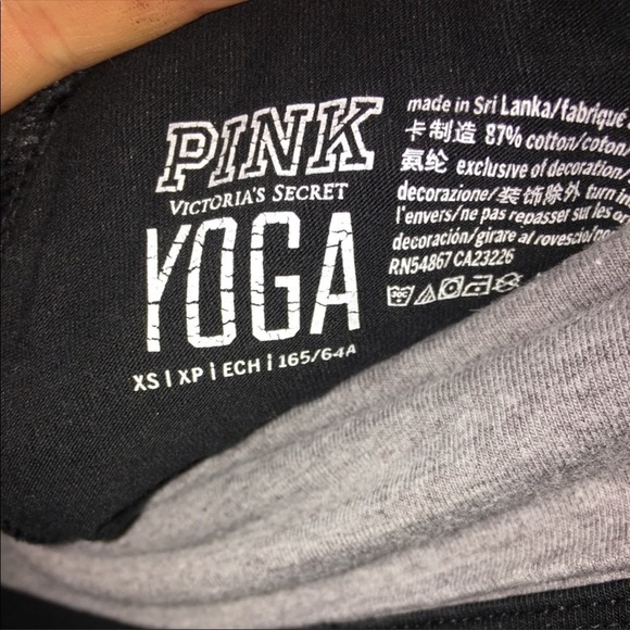 PINK Victoria’s Secret leggings size XS black and white yoga leggings pants​​​ - Picture 4 of 5
